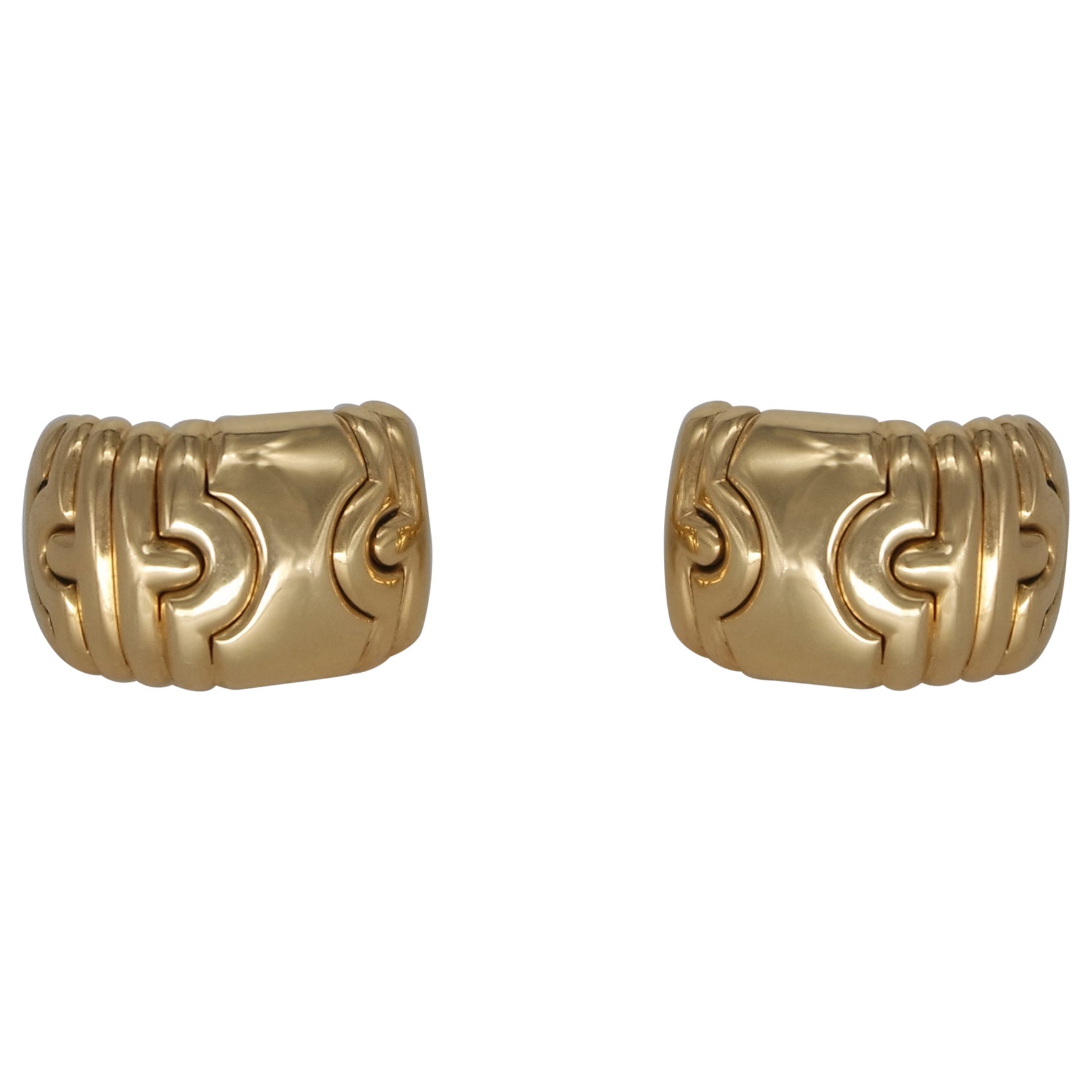 Bvlgari Parentesi Earrings in 18 Karat Yellow Gold