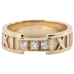 Tiffany & Co. Diamond Gold Atlas Ring 9