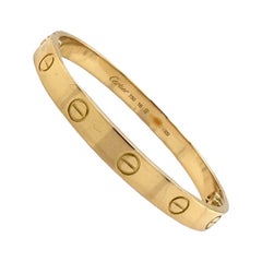 Cartier Love Bracelet In 18k Yellow Gold Size 16 