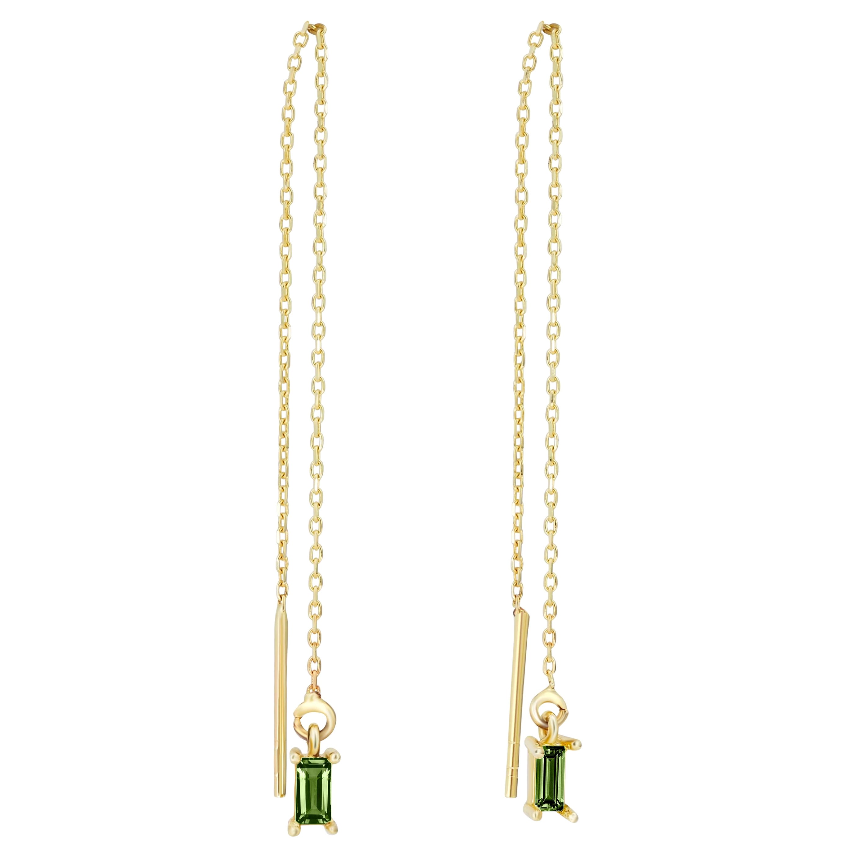 August Birthstone Stud Earrings