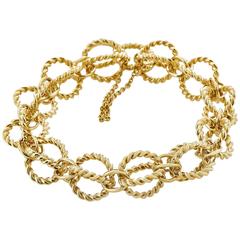 Tiffany & Co. Schlumberger Gold Cage Link Bracelet