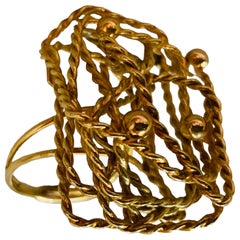 18k Gold Modernist Ring