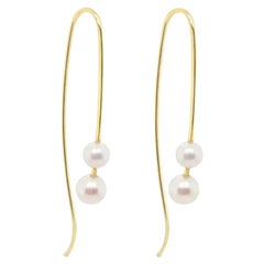 18ct Yellow Gold and Pearl Earrings "Amelia"