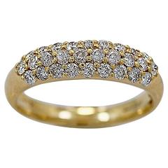 .75 Carats Diamonds Gold Wedding Band Ring 11