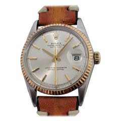 Rolex Oyster Datejust Uomo Ref 1601 18k SS Automatico Vintage 1970 RJC132T