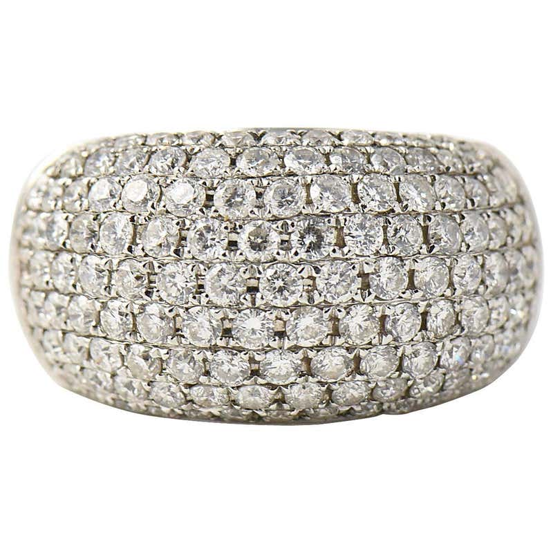 Onyx Diamond Gold Bombe Cocktail Ring For Sale at 1stDibs