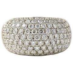 Pave Diamond Gold Bombe Ring 2