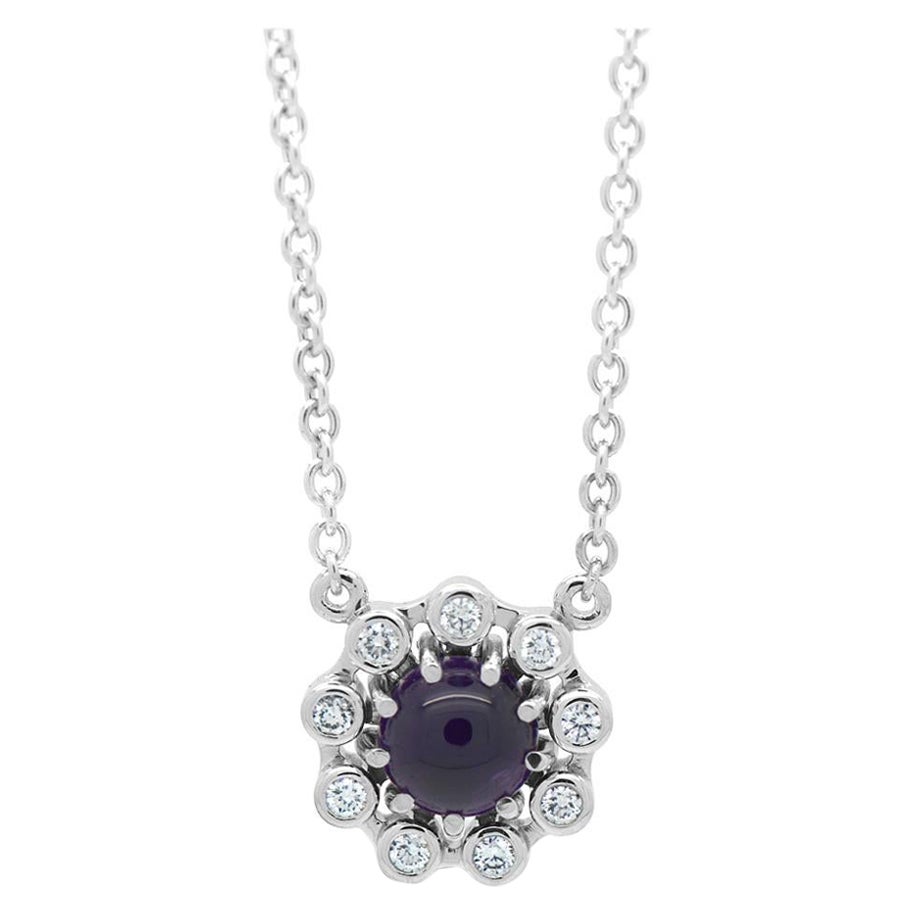 18ct White Gold and Diamond Necklace "Maternity Star" For Sale