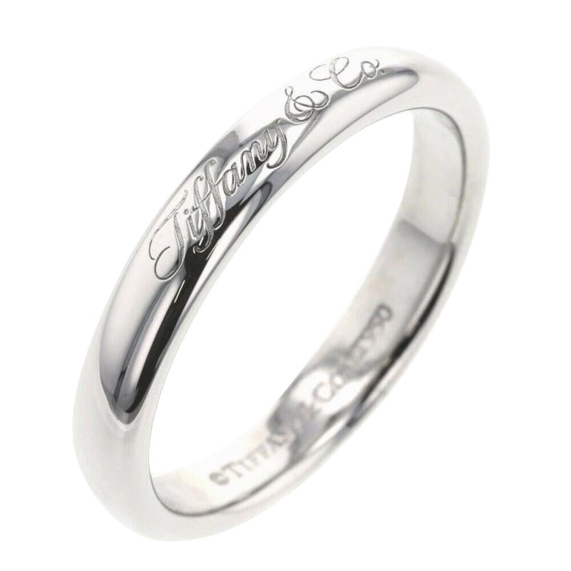 TIFFANY & Co. Notas Anillo de boda de platino de 3 mm Lucida 5