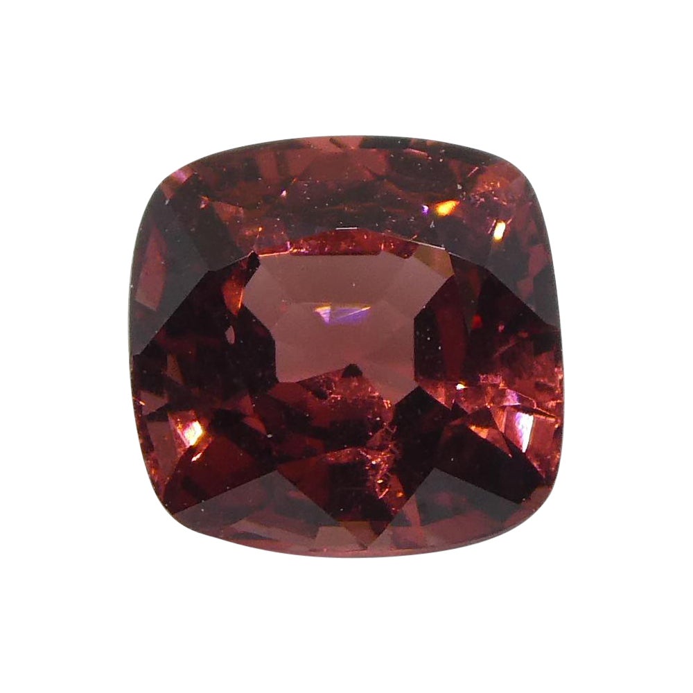 1.08ct Square Cushion Red Spinel from Sri Lanka For Sale