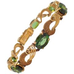 Tourmaline Gold Bracelet