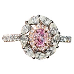 GIA-zertifizierter 0,33 Karat VS1 Reinheit sehr heller Pink Diamond Ring