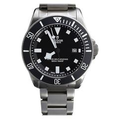 Used Tudor Rolex Titanium Pelagos Black Dial Wristwatch Ref 25500TN