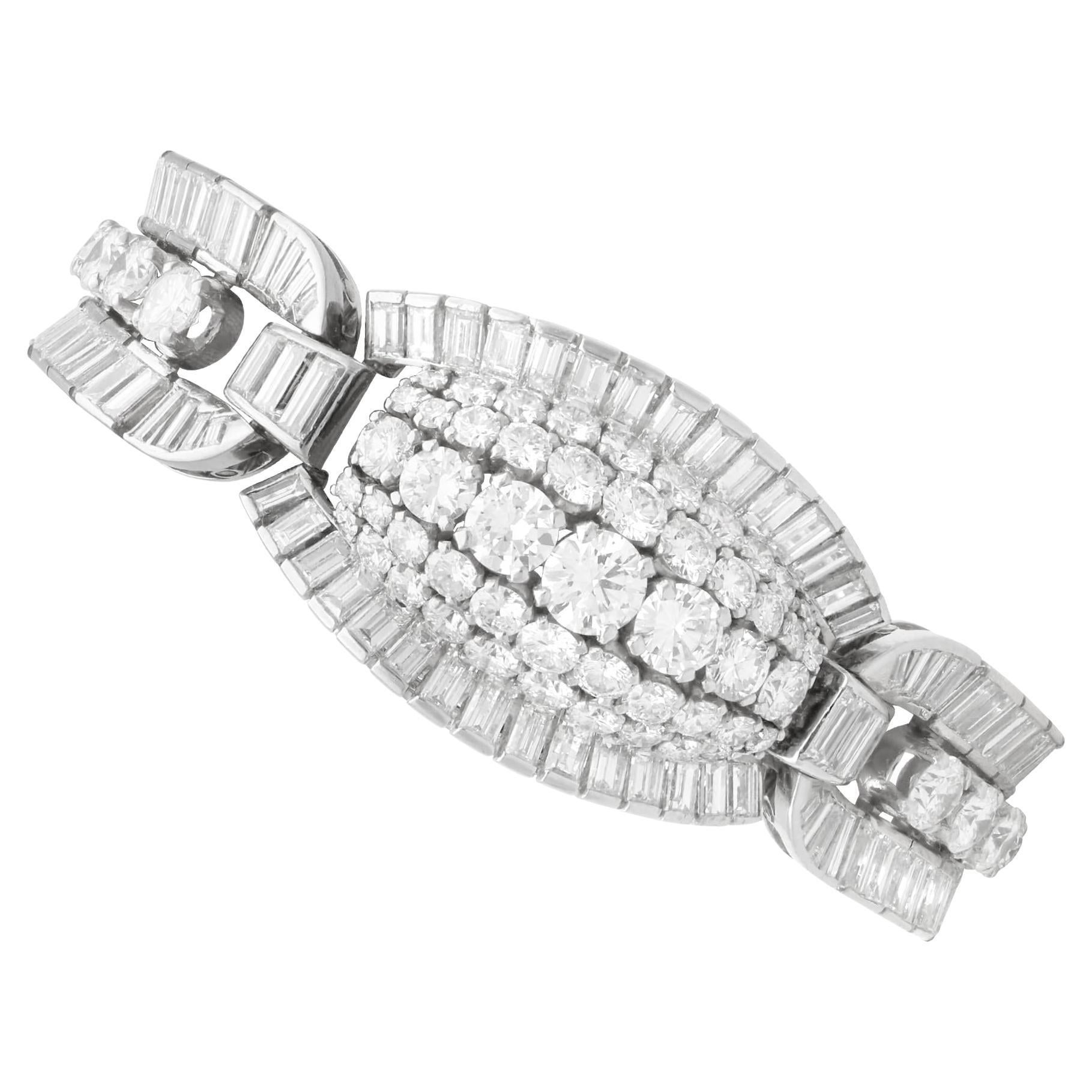 Antique 31.54 Carat Diamond and Platinum Bracelet - Circa 1925