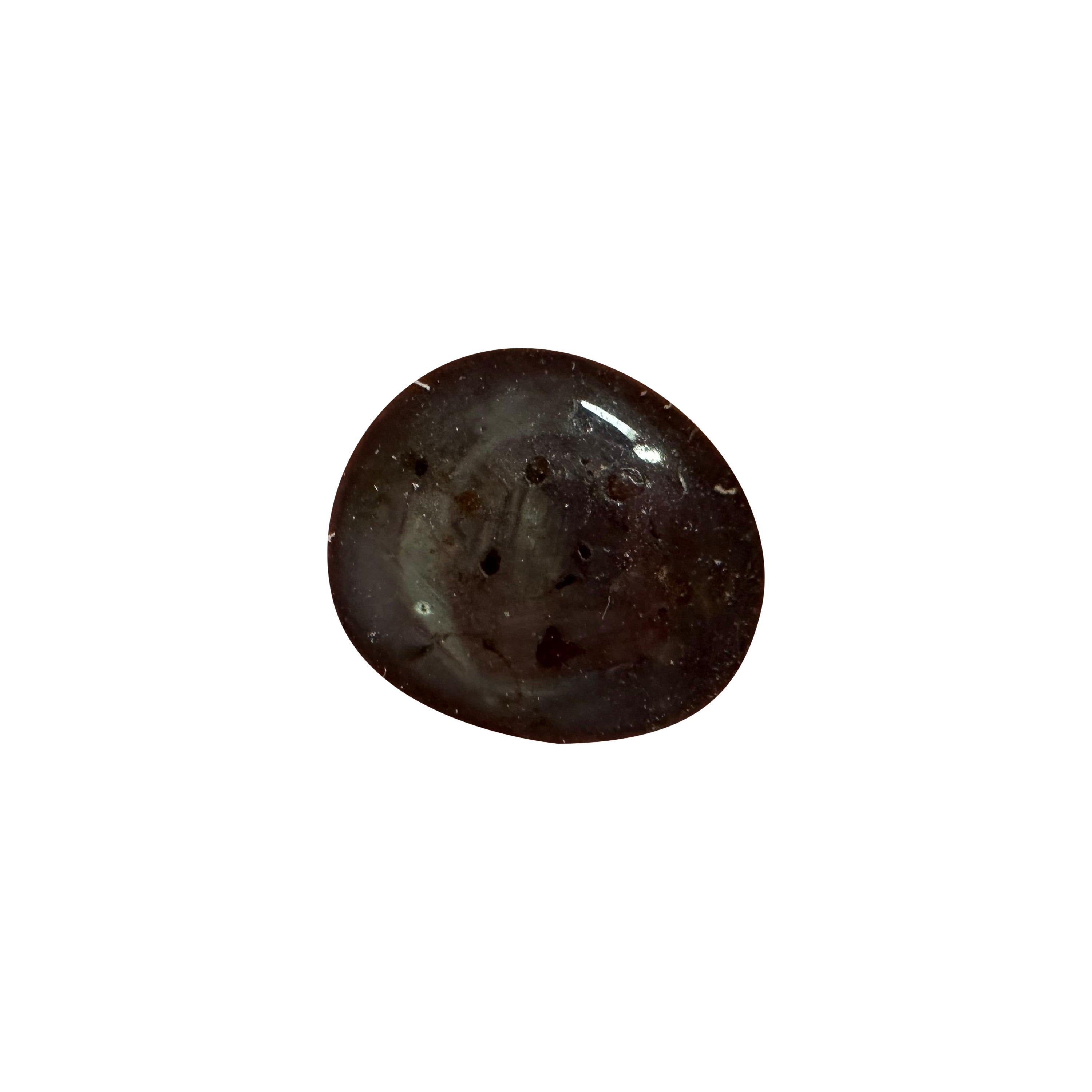 Saphir étoilé ovale de 6,85 carats, 100 % naturel et certifié en vente