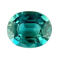 Teal Sapphire 1.18Ct Natural Vivid Green Blue Australian Oval Cut Gem VS