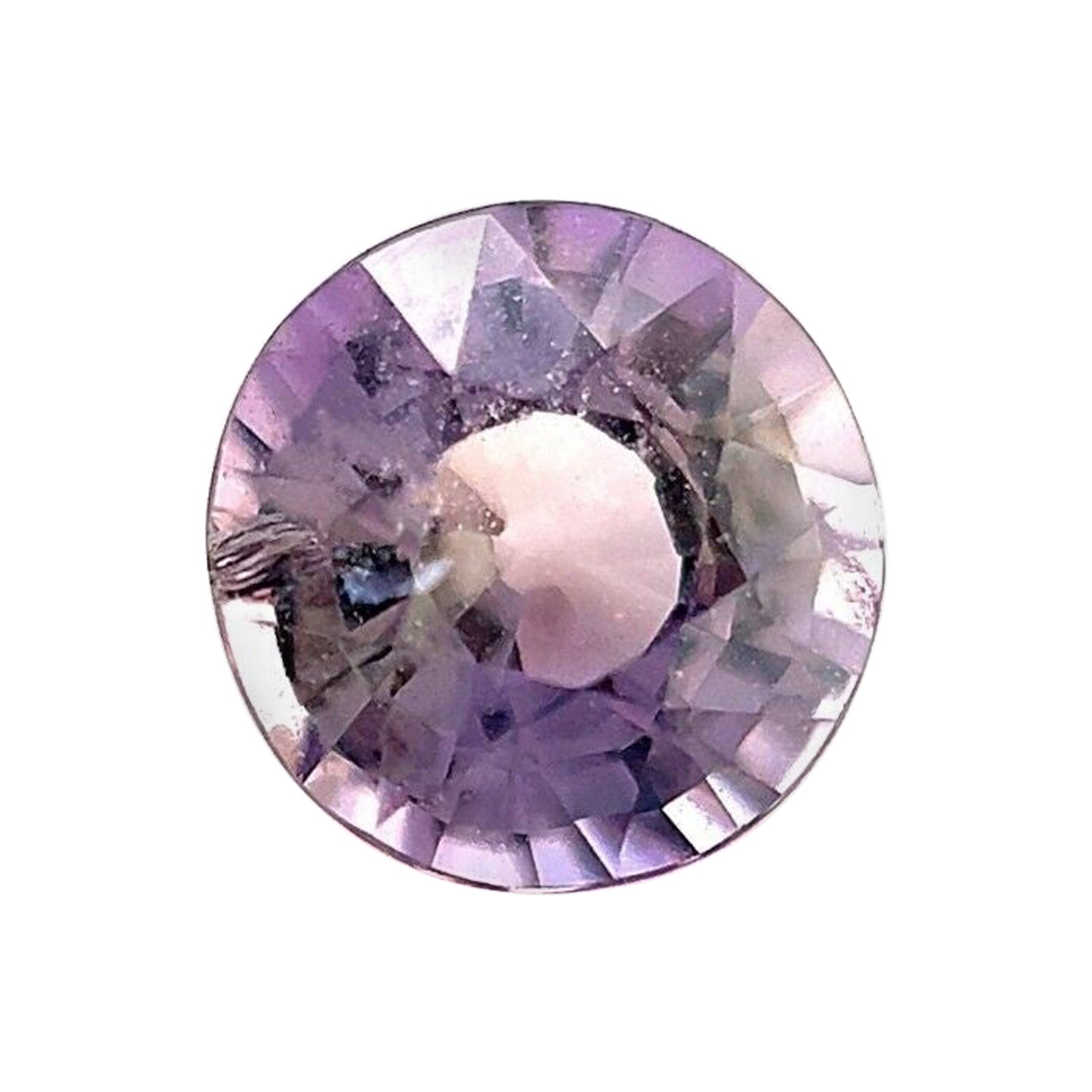 1.11Ct Lilac Pink Purple Sapphire GRA Certified Round Cut No Heat Loose Gem en vente