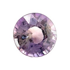 1.11Ct Zafiro Lila Rosa Púrpura Certificado GRA Talla Redonda Sin Calor Gema Suelta
