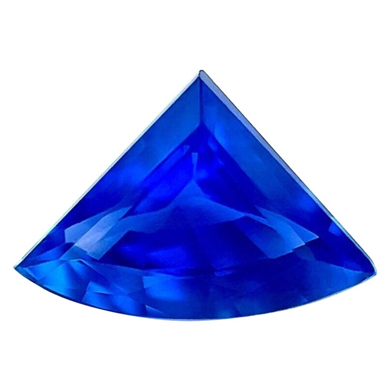 1.08Ct Ceylon Sapphire Cornflower Blue Loose Fancy Fan Cut Natural VS