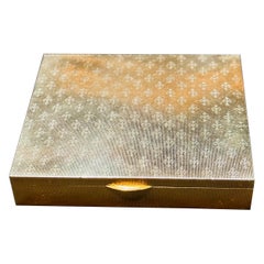 Retro Cartier Gold Compact Powder Box 14 Karat Gold Make-Up Compact 114 Gm