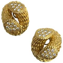 Boucheron Serpent Boheme Collection Diamond Gold Earrings