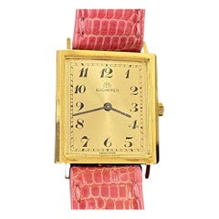 Vintage Bucherer 24mm 18k Gold Women’s Wrist Watch