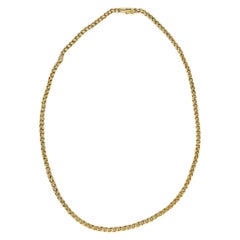 Collier tressé Vintage 3.5mm 18 pouces 14k Gold