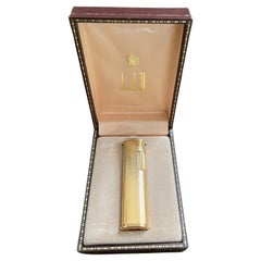 Used Dunhill Gold Plated Evening Slim Lighter