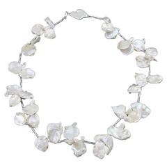 "Cherry Blossom" Keshi Pearl Necklace