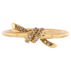 Tiffany & Co. Knot Ring 18K Yellow Gold with Diamonds