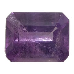 0.76ct Octagonal Pinkish Purple Sapphire GIA Certified Pakistan / Kashmir Unheat