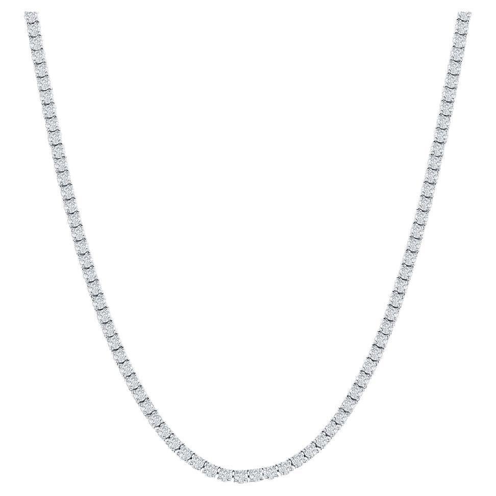 Collier de tennis en diamants 15.50 carats