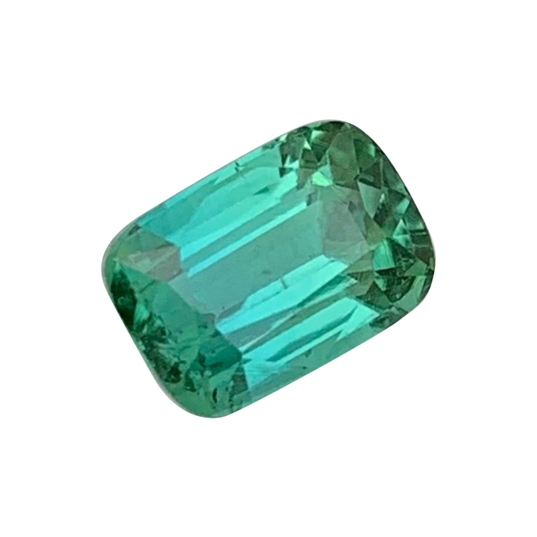 Beauteous 1.90 Cts Blueish Green Loose Tourmaline Ring Gemstone Afghan Mine  For Sale