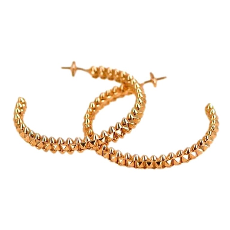Cartier Clash De Cartier Hoop Rose Gold Earrings Small Model For Sale