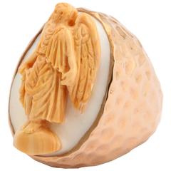Amedeo "Angel" Tripled Carved Ring