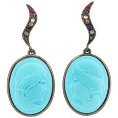 Amedeo "Pompei" Cameo Earrings 1