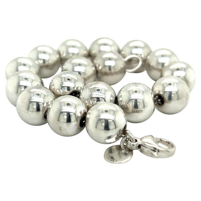 Tiffany and Co. Bracciale Estate Ball 7,5" Argento 10 mm su 1stDibs |  bracciale ball tiffany, bracciale palline argento tipo tiffany, bracciale  tiffany con palline
