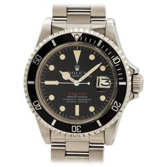 Rolex Stainless Steel "Red” Submariner Wristwatch Ref 1680 1971