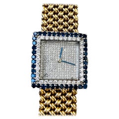 Magnifique montre pour femme Bueche Girod en or 18 carats avec diamants