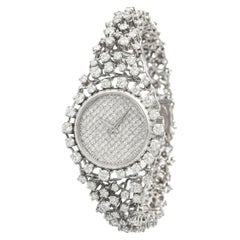 Julia-Plana Diamond White Gold 18K Wristwatch 1970S