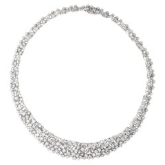 Used Diamond White Gold 18K Necklace
