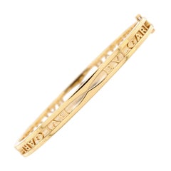 Bvlgari B.Zero1 Logo Bracelet 18K Yellow Gold