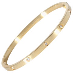 Cartier Love Diamond Bracelet in 18K Yellow Gold 0.21 CTW