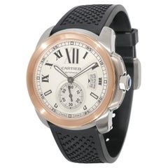 Cartier Calibre de Cartier W7100039 Men's Watch in 18kt Stainless Steel/Rose Gol