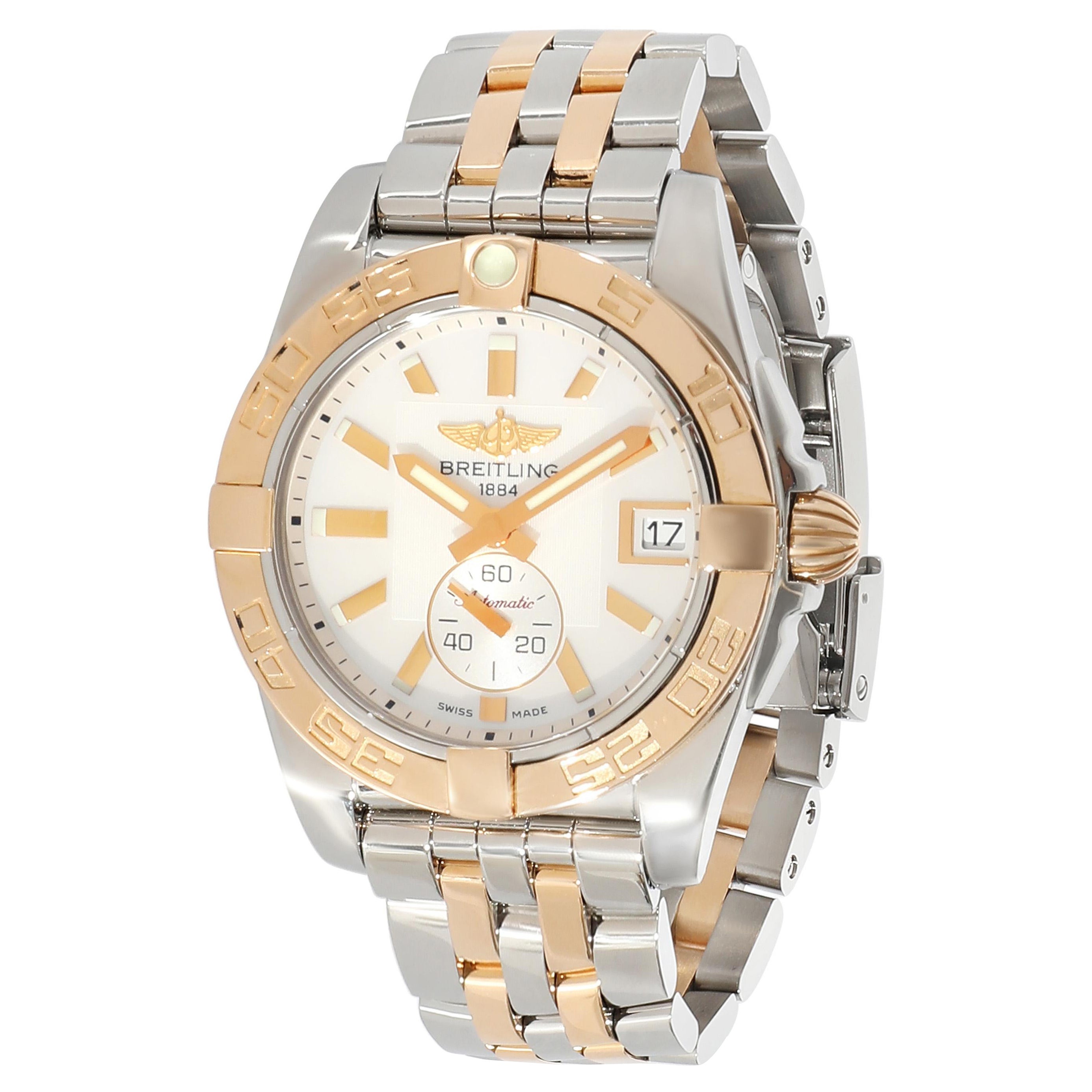 Breitling Galactic C3733012/A724 Unisex Watch in 18k Stainless Steel/Rose Gold For Sale