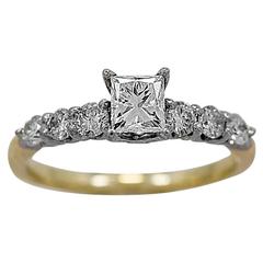 .53 Carat Diamond Two Color Gold Engagement Ring