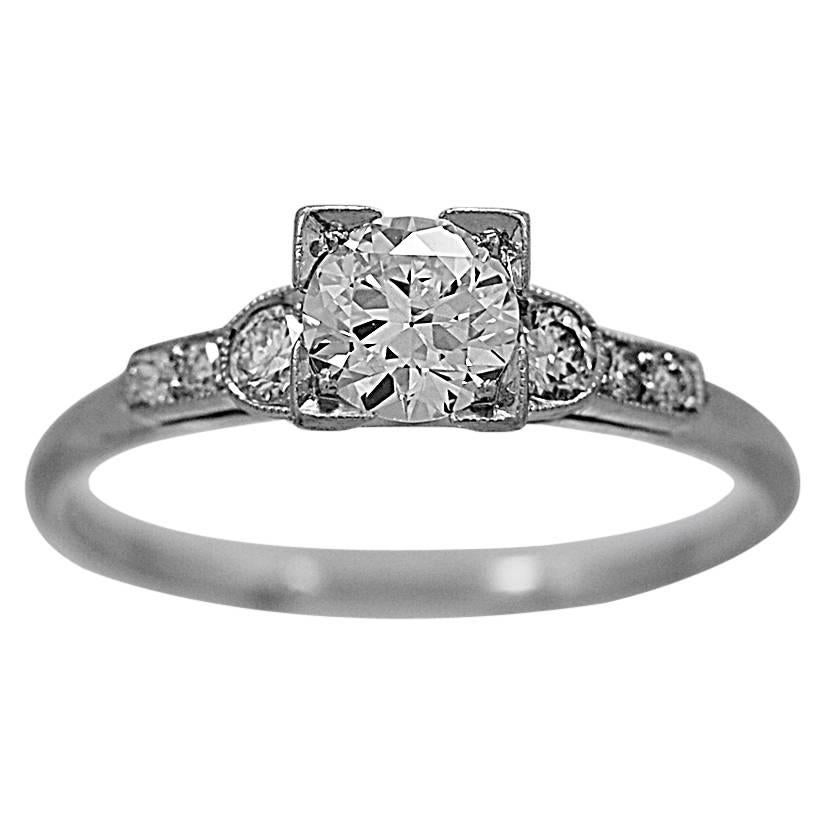Bailey Banks & Biddle .51 Carat Diamond Platinum Ring