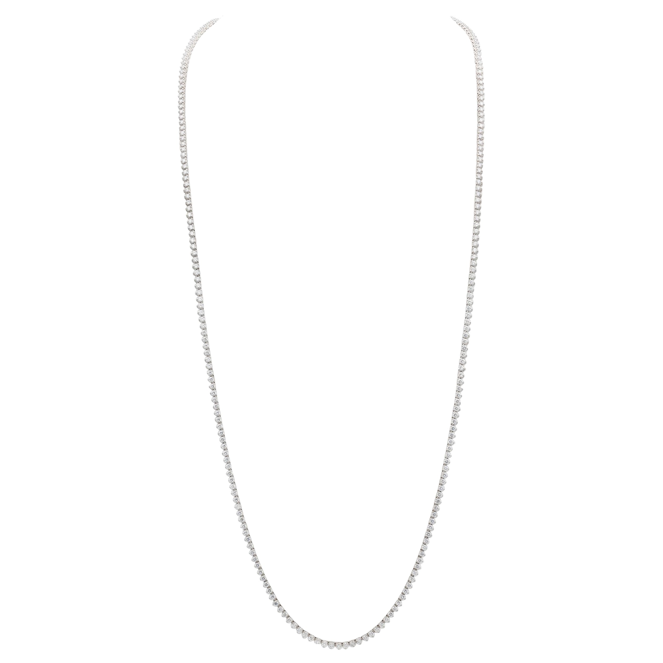 36 inch Diamond Opera Necklace DTW. 14.76 carat
