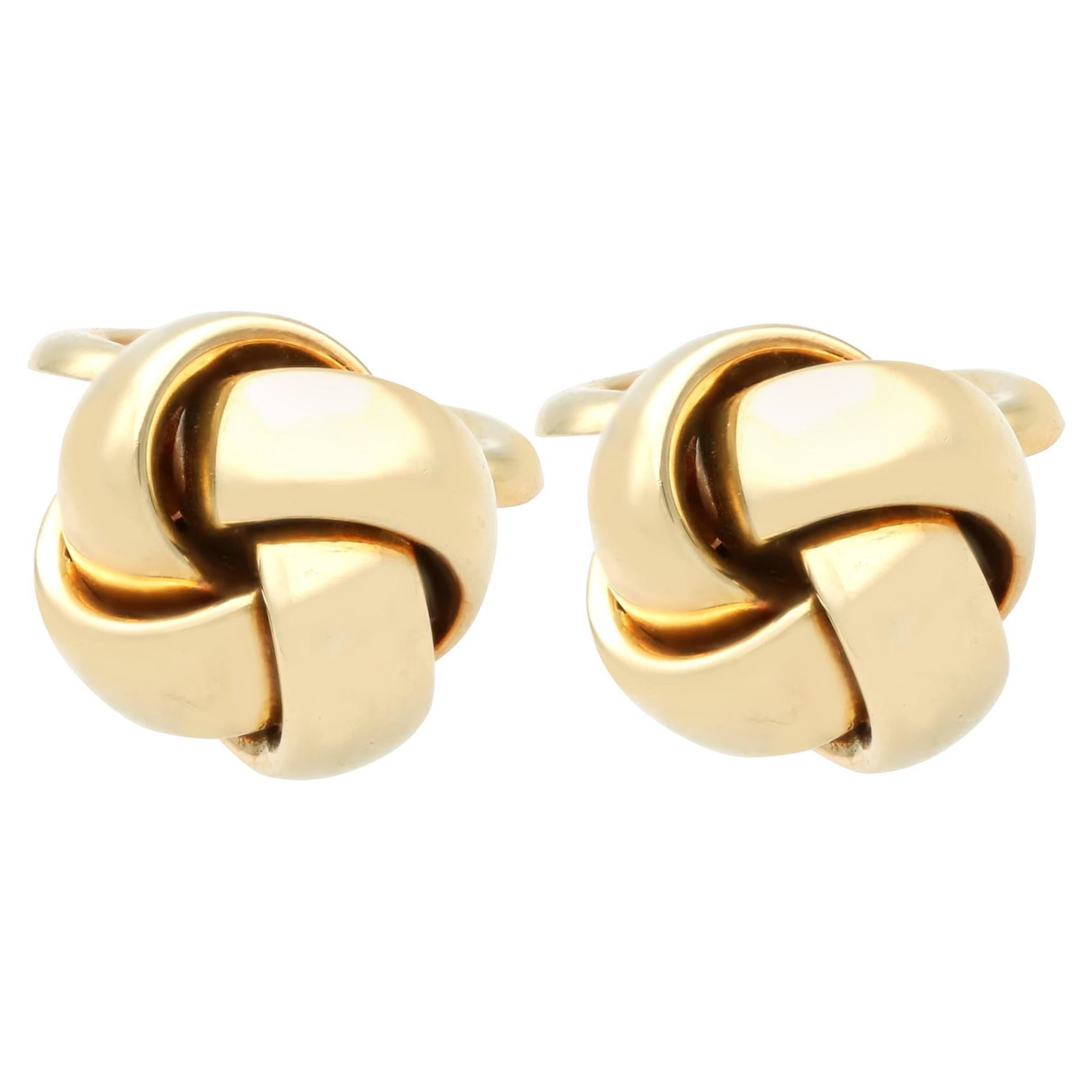 Vintage 14k Yellow Gold Cufflinks