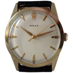 Retro Rolex Yellow Gold Automatic Dress Wristwatch 